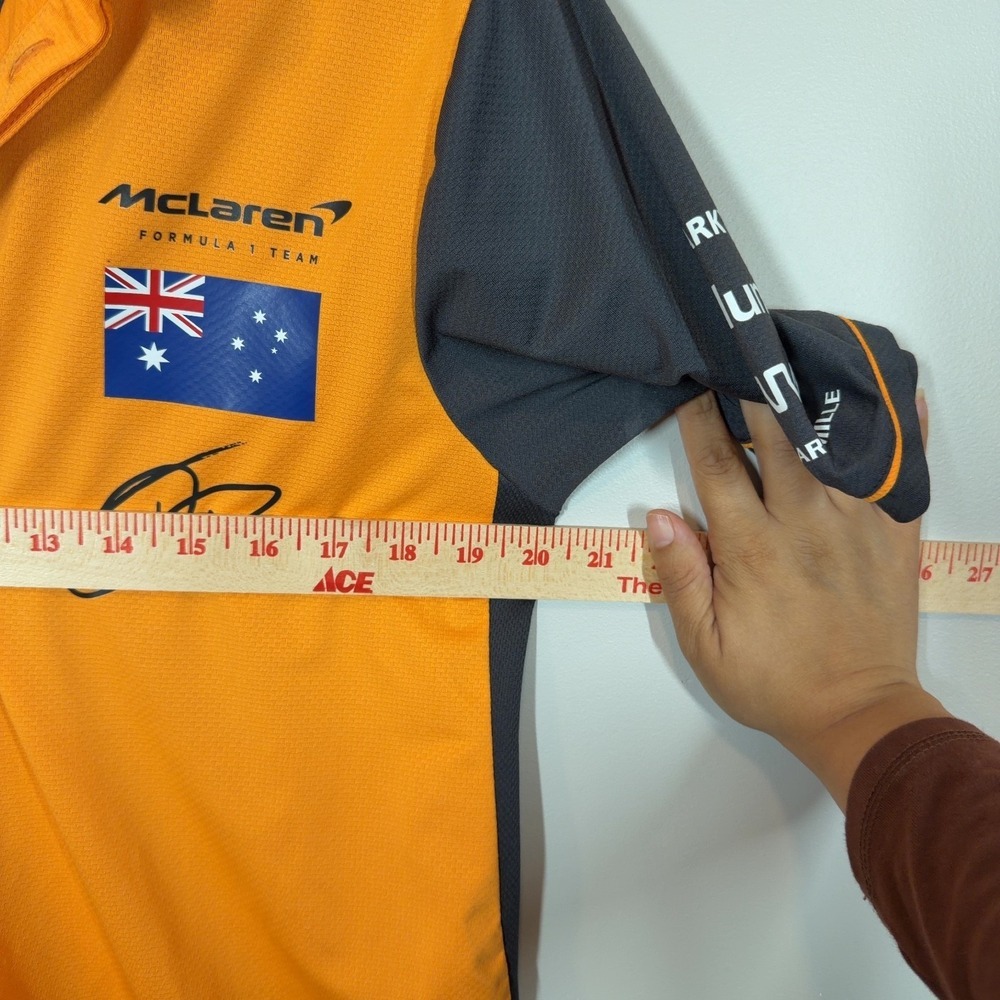 McLaren F1 Team Castore Polo Shirt Daniel Ricciardo #3 Australia Size S Men's - Picture 4 of 8